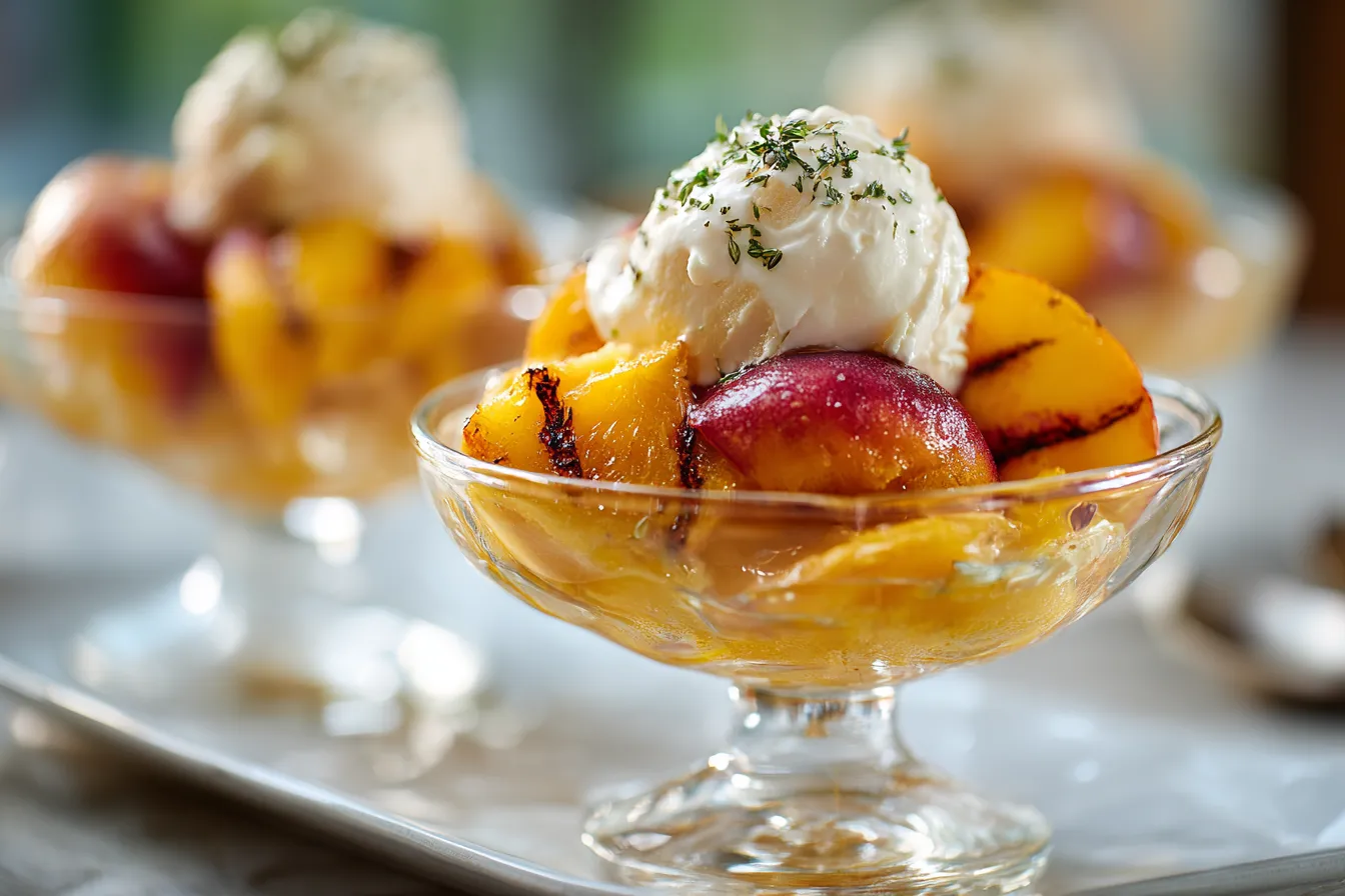 Delicious Grilled Peach Sundaes A MustTry Summer Treat 3 Grilled Peach Sundaes upscaled 6862fc00f08d9
