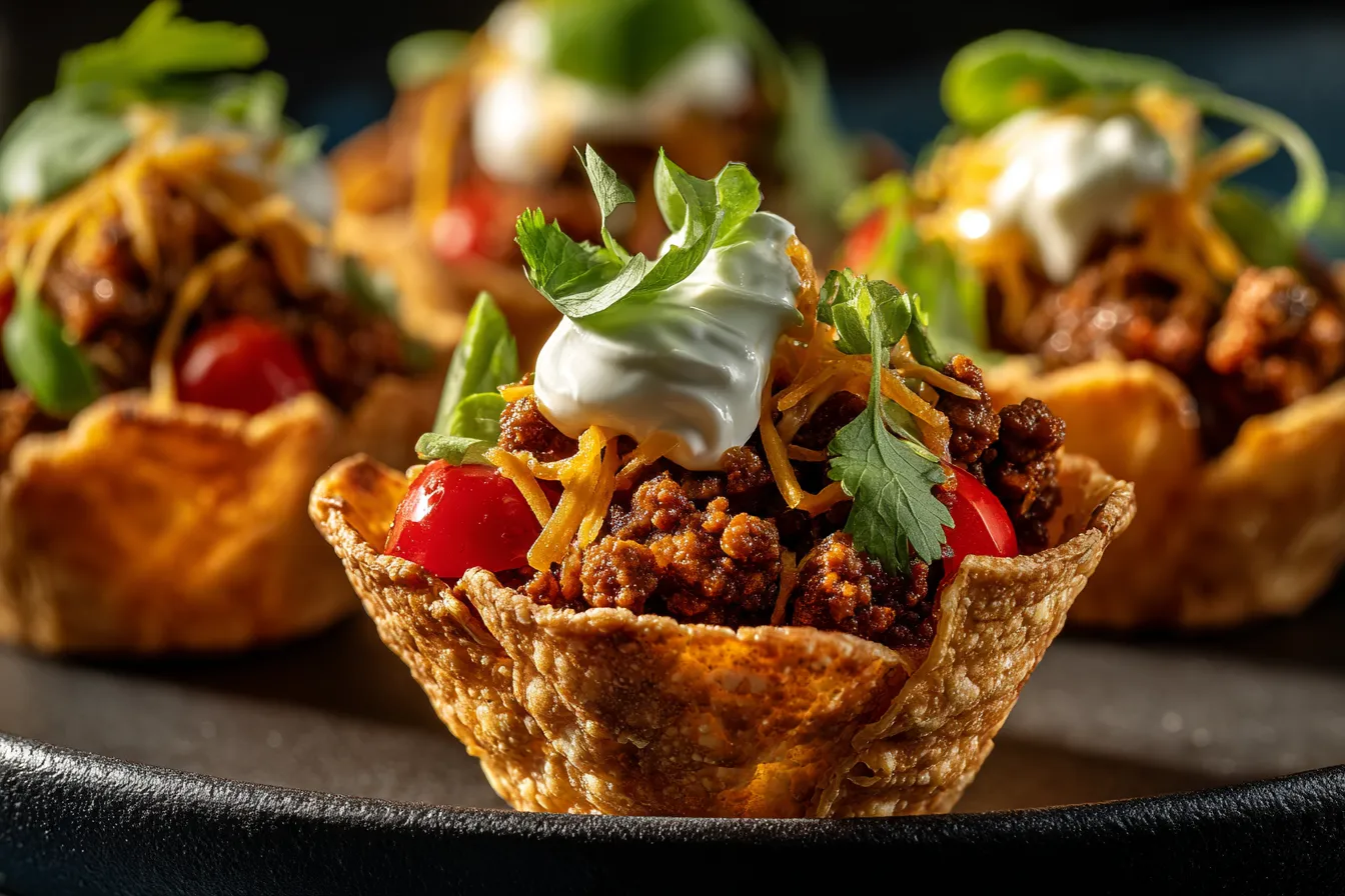 Delicious Mini Taco Cups Easy Tasty Perfect for Parties 5 Mini Taco Cups upscaled 6859ec295bc87