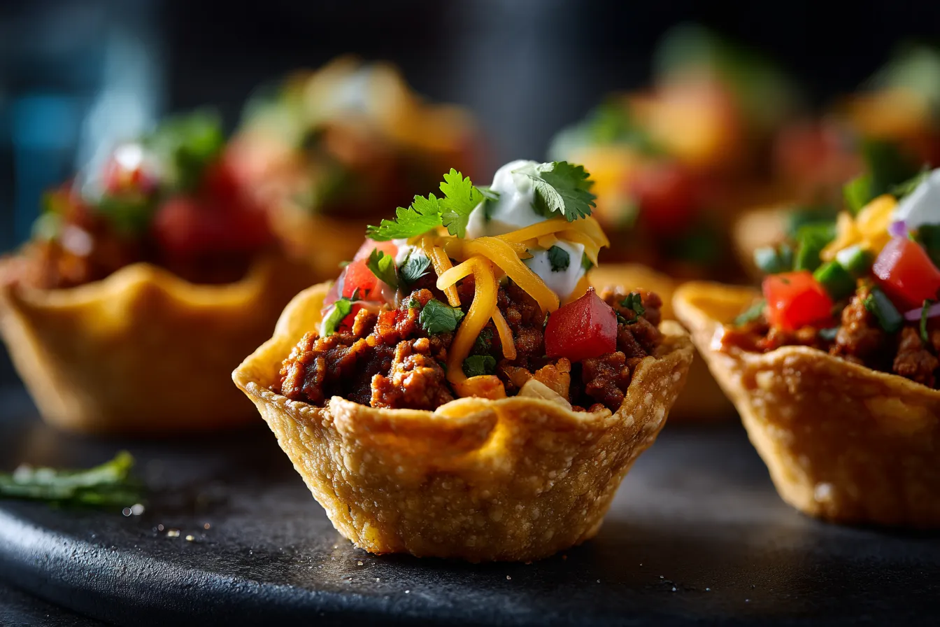 Delicious Mini Taco Cups Easy Tasty Perfect for Parties 4 Mini Taco Cups upscaled 6859eca13ecb3
