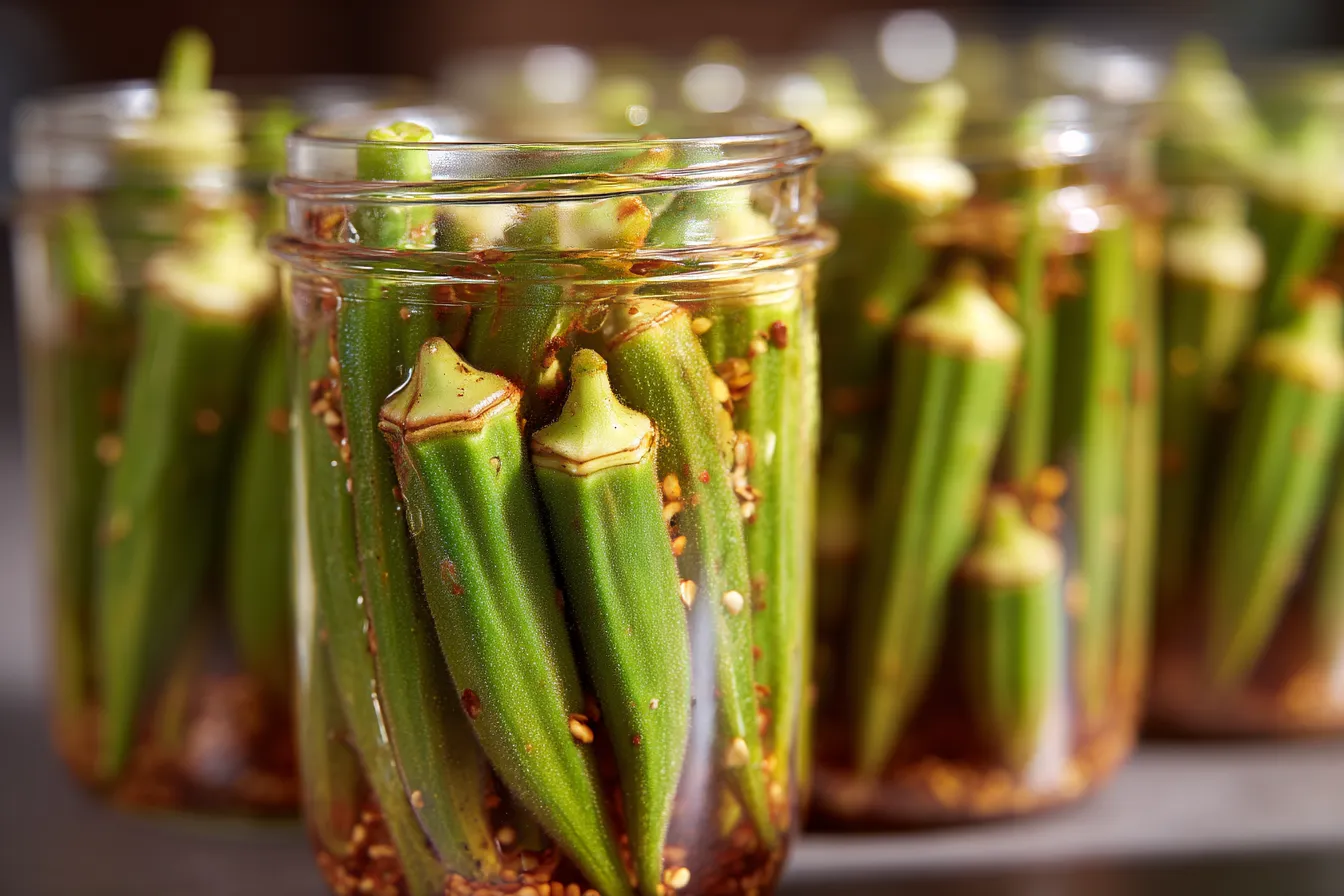 Refrigerator Pickled Okra