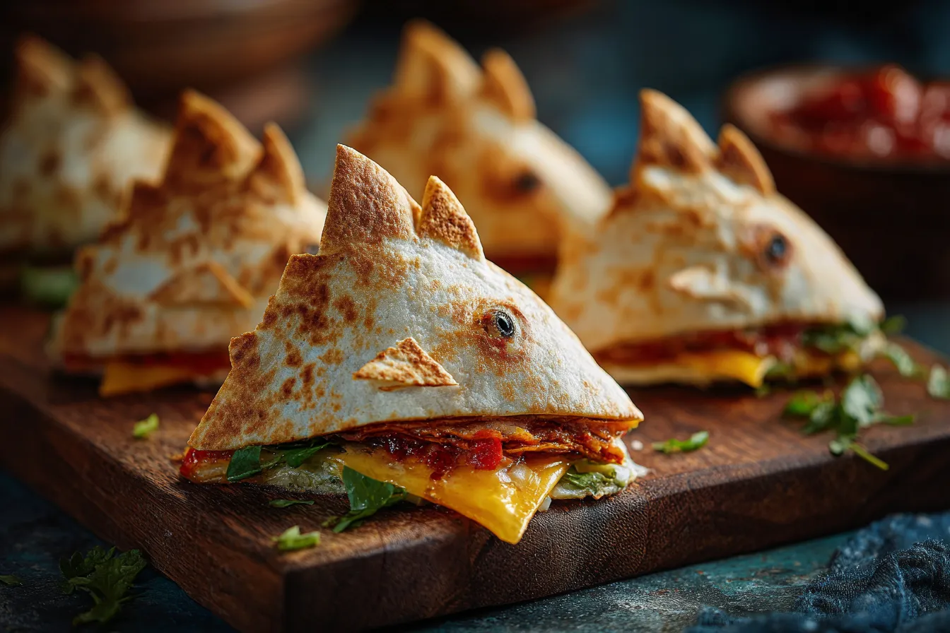 JawDropping Shark Shaped Quesadillas for Fun Parties 4 Shark Shaped Quesadillas upscaled 685cabc17daa7