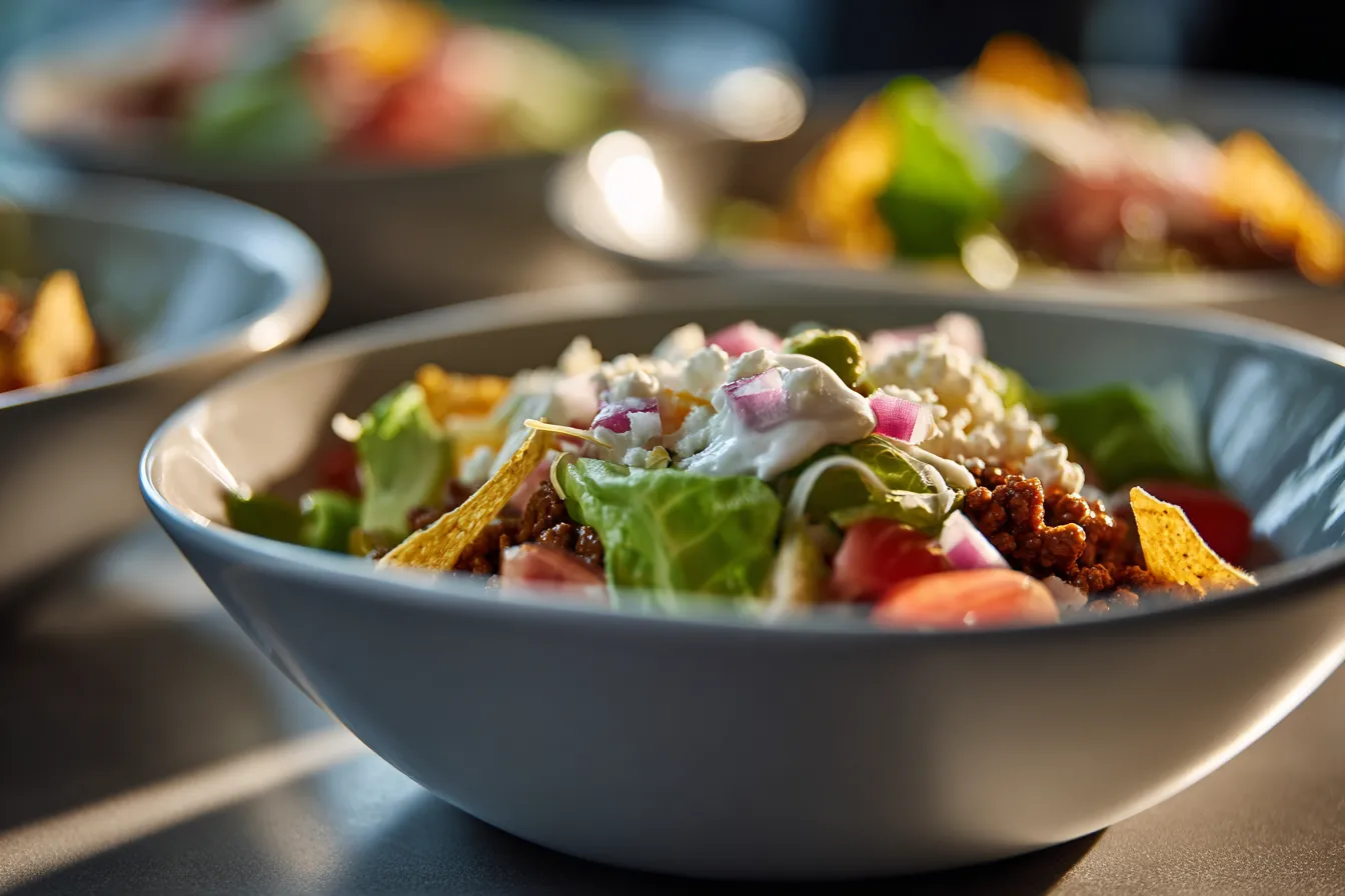 Delicious Taco Salad Lunch Bowls Healthy Quick Meal Idea 3 Taco Salad Lunch Bowls upscaled 685926d22b42c