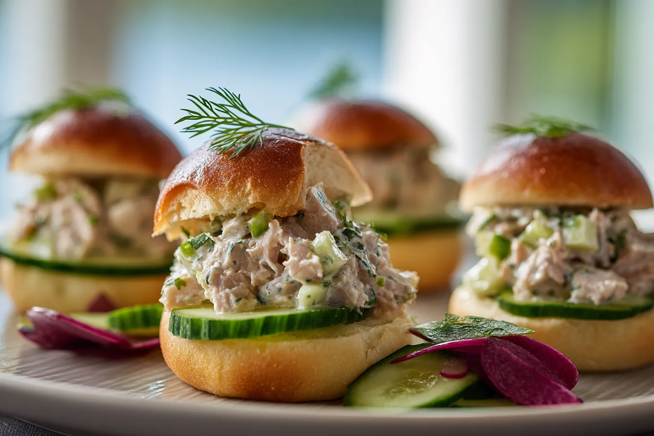 Tuna Salad Cucumber Sliders upscaled 68599840d8e12