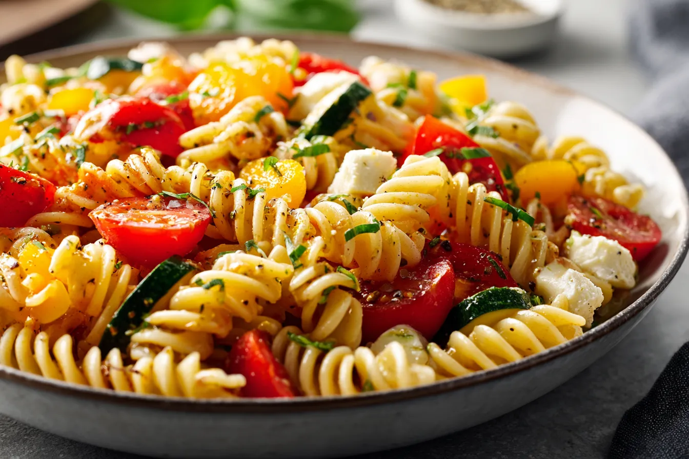 Zesty Italian Dressing Pasta upscaled 6861e2fce5da3