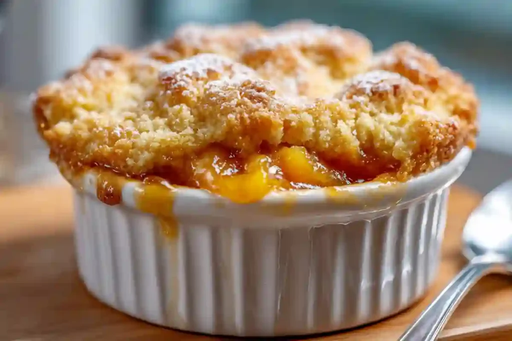 Easy Peach Cobbler Recipe with Only 7 Ingredients