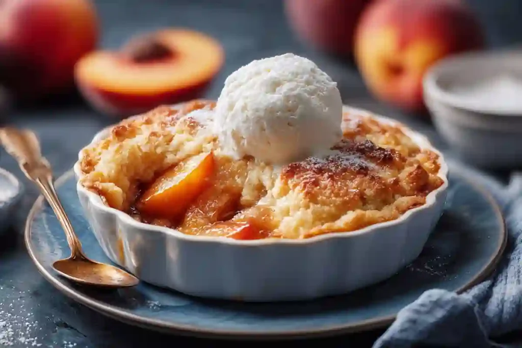 Easy Peach Cobbler Recipe with Only 7 Ingredients