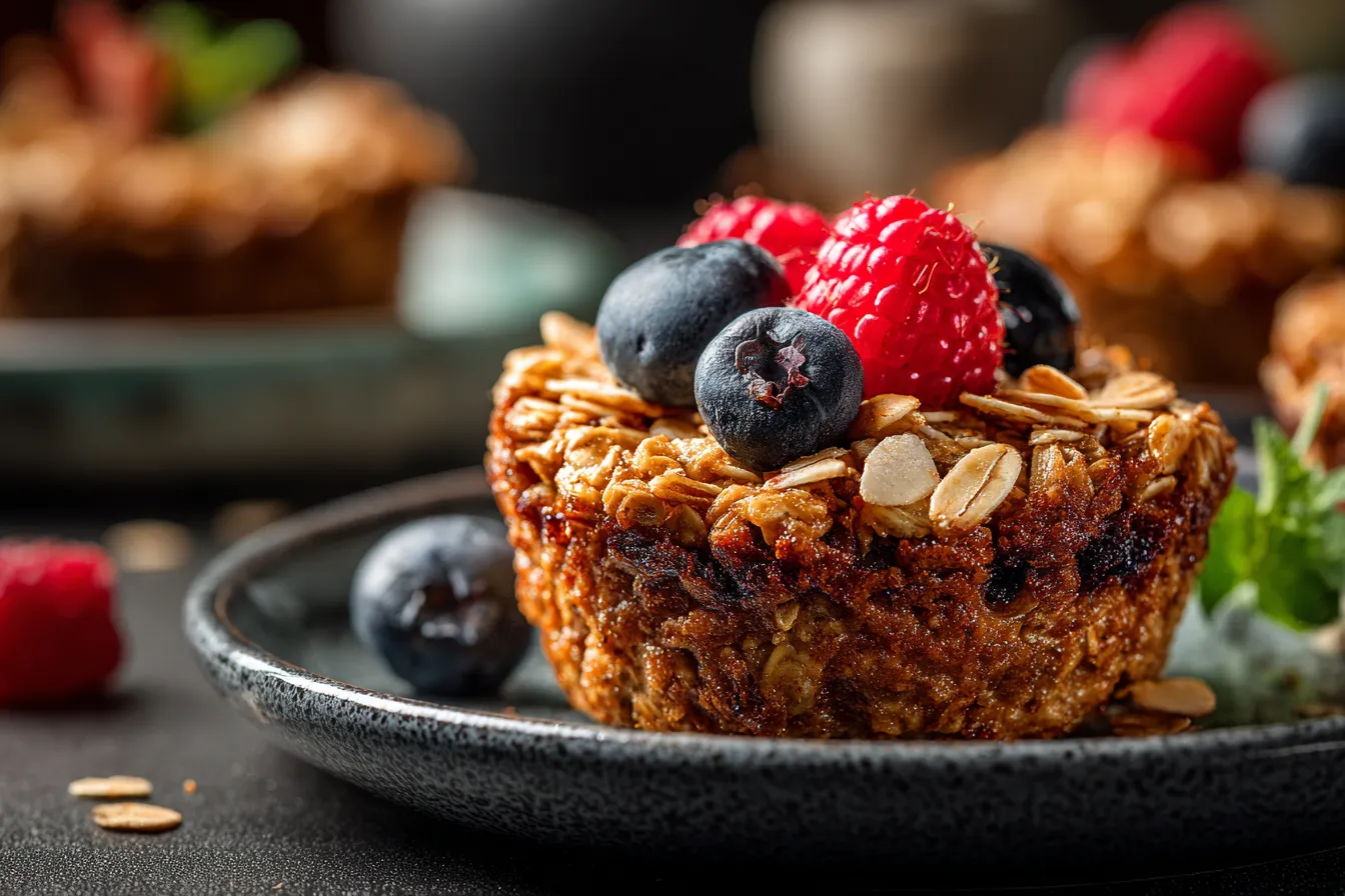 Delicious Baked Oatmeal Cups for Healthy Mornings Easy Recipe 4 Baked Oatmeal Cups upscaled 68774f98c9563