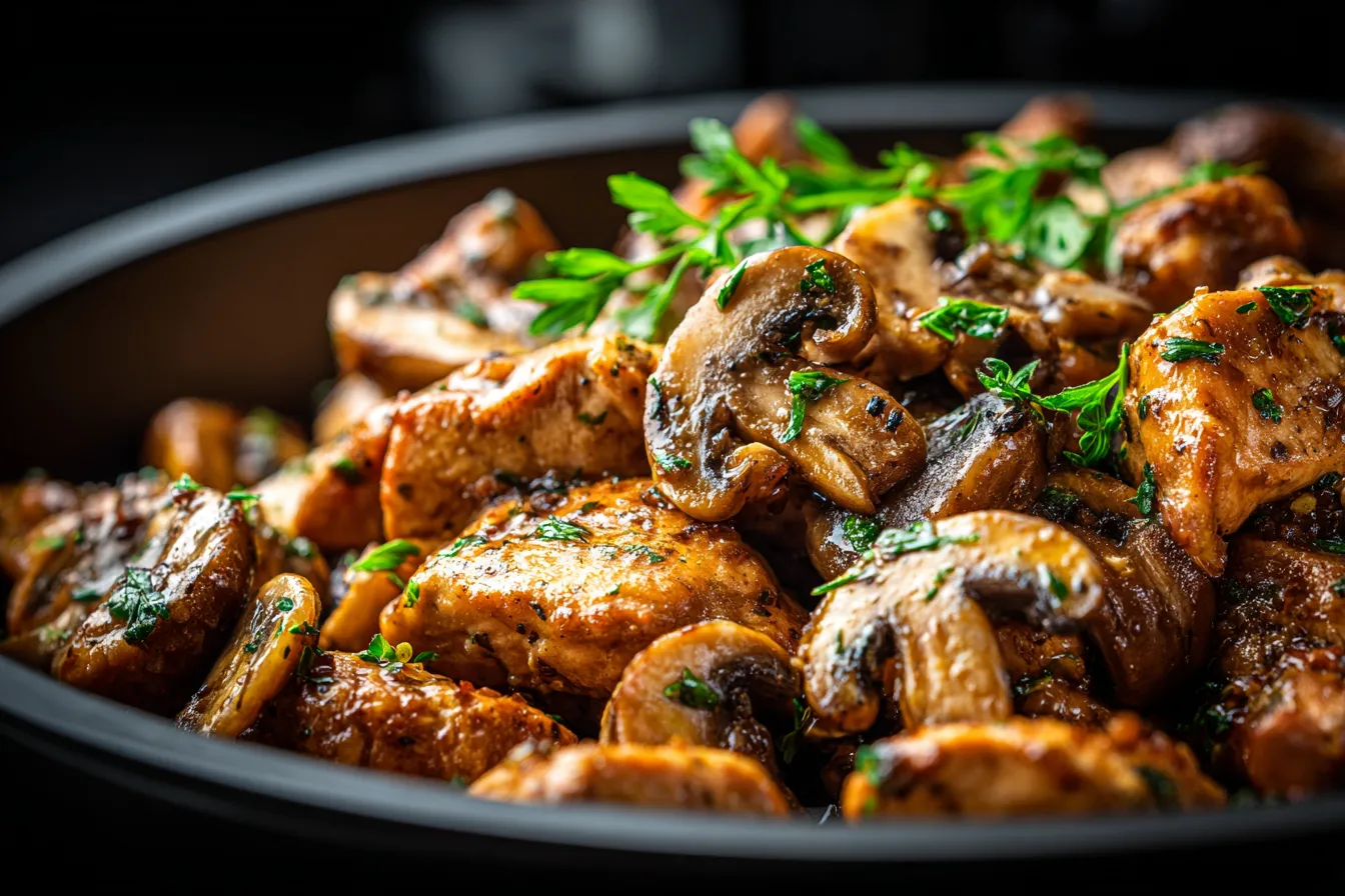 Irresistible Black Pepper Chicken Mushrooms Recipe Magic 2 Black Pepper Chicken with upscaled 686850112e621