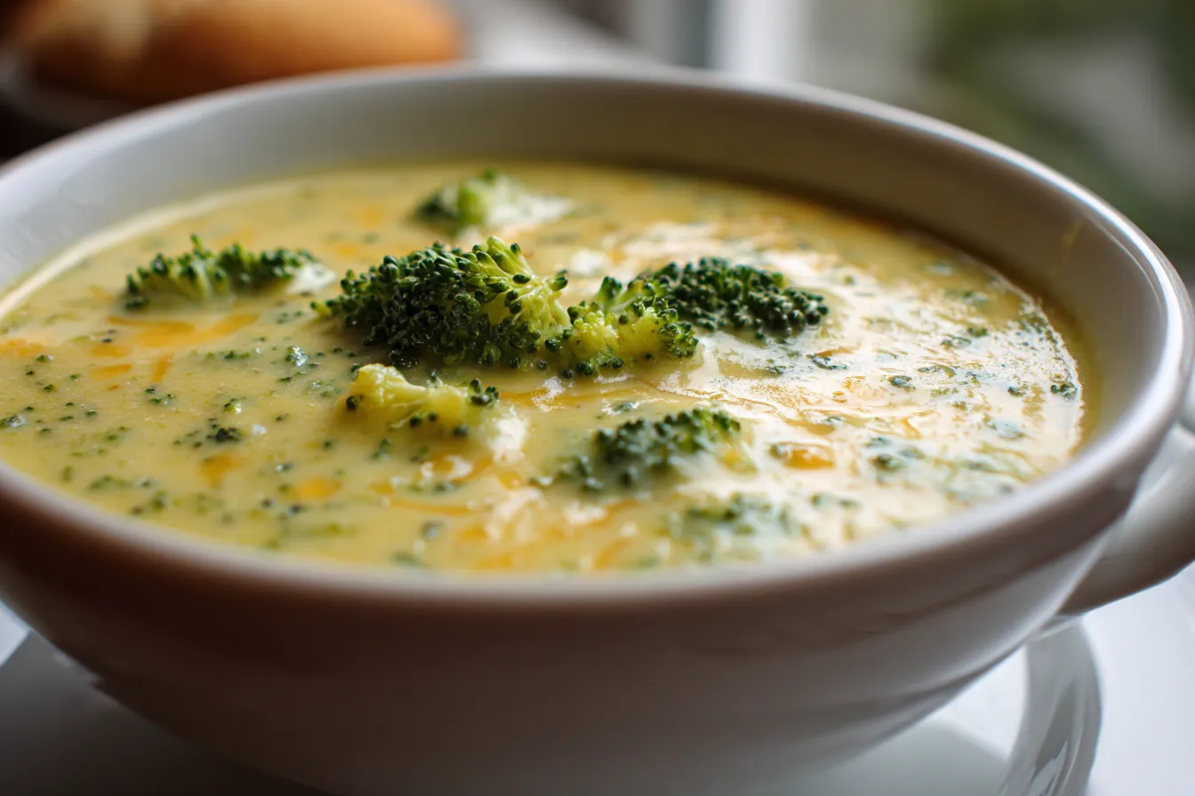 Creamy Broccoli Cheddar Soup Irresistibly Smooth Cheesy 2 Broccoli Cheddar Soup upscaled 687733b61bb93