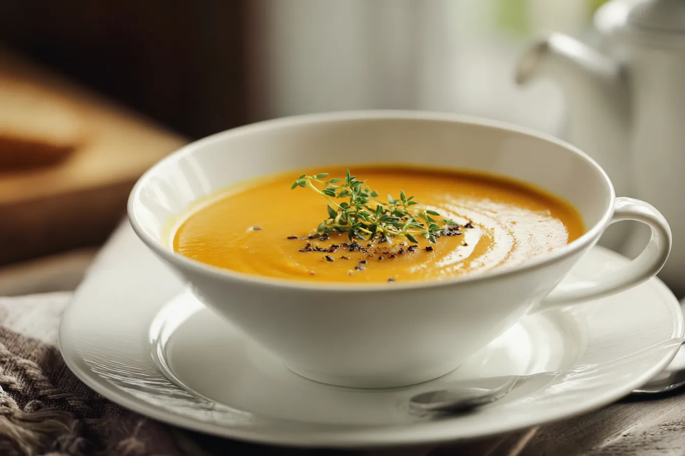 Creamy Butternut Squash Soup Delightful Healthy Recipe 4 Butternut Squash Soup upscaled 68779bc4b9e8a