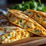 Chicken & Cheese Quesadilla Triangles
