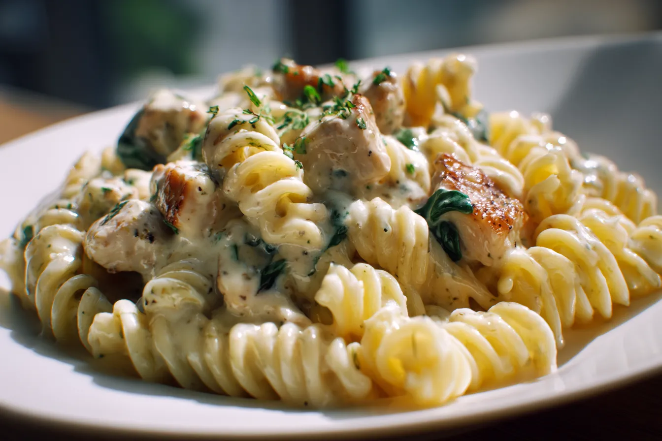 Creamy Pesto Chicken Pasta upscaled 68703e3893dae