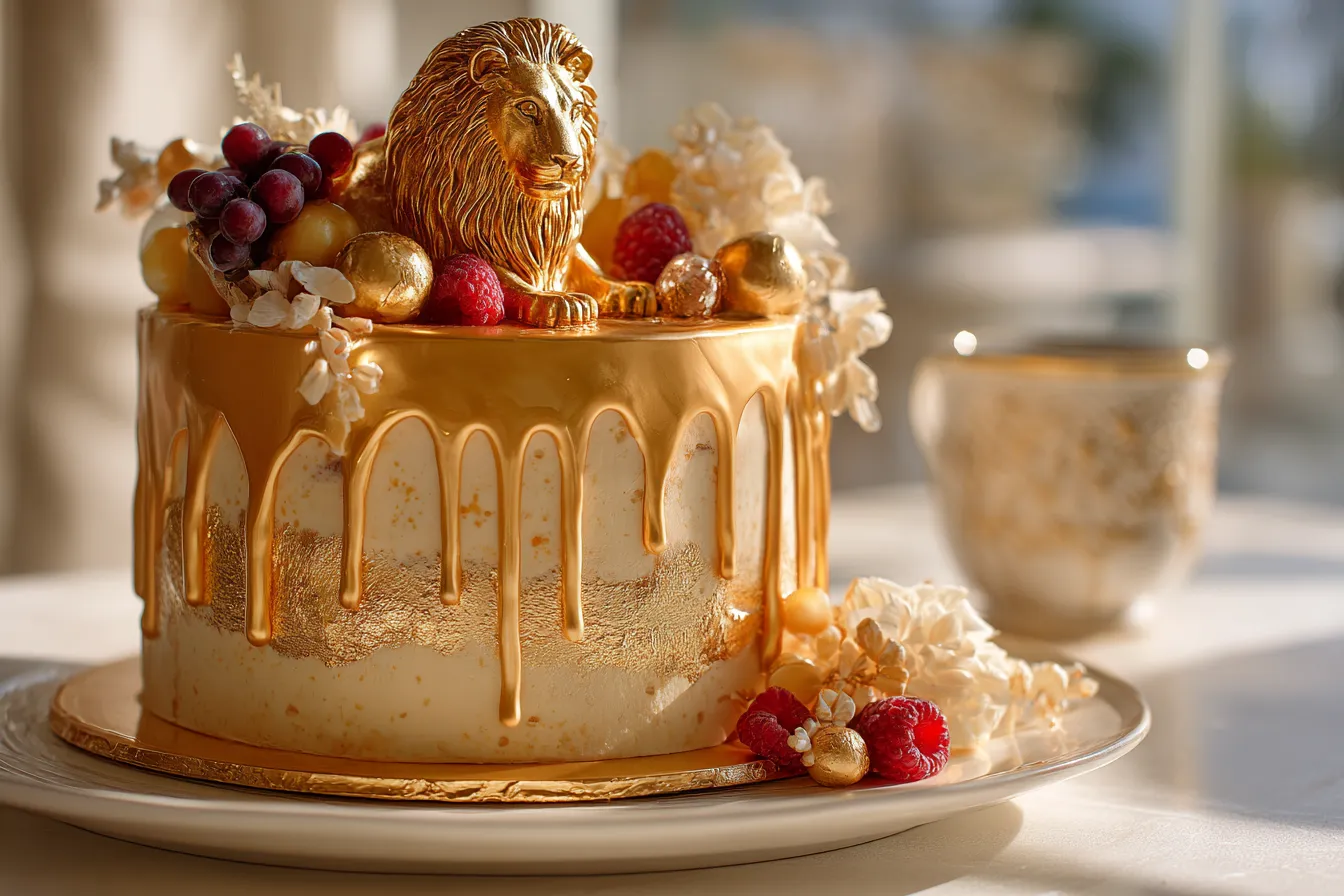 Gold Drip Cake with upscaled 687424a8a7f0e