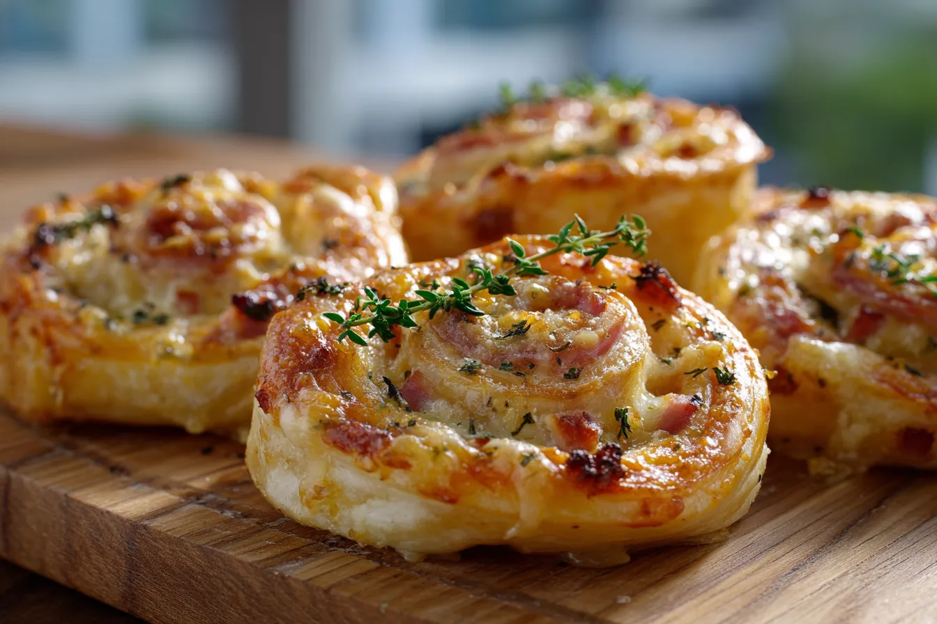 Savory Ham and Cheese Pinwheels Easy Delicious Appetizer Ham and Cheese Pinwheels