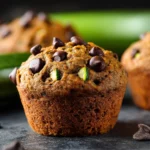 Healthy Zucchini Muffins with Choco