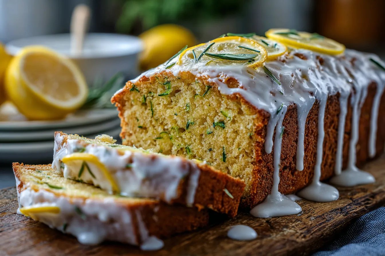 Lemon Zucchini Bread with Lemon Glaze