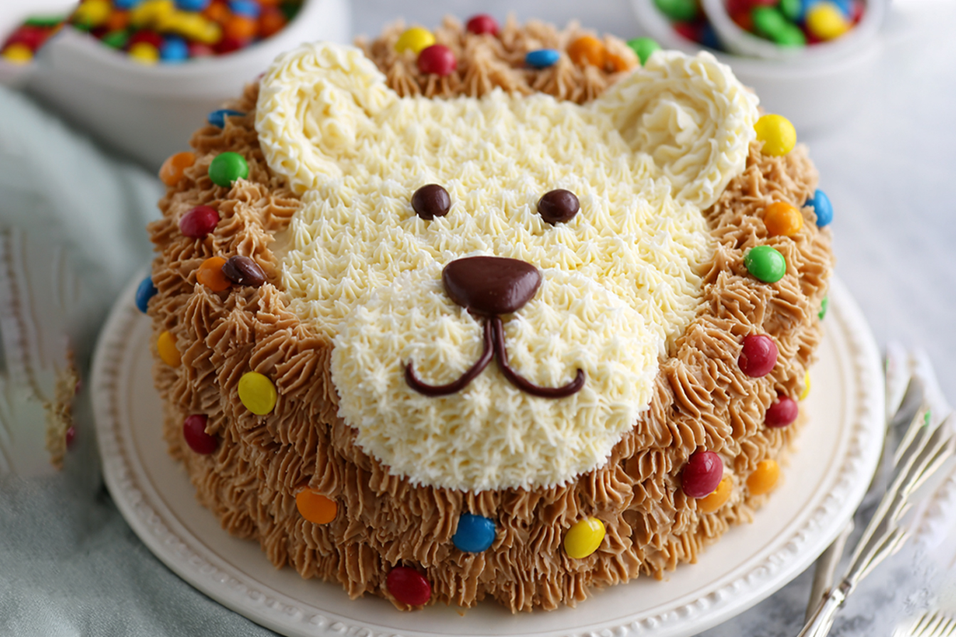 Lion Face Buttercream Mane Cake