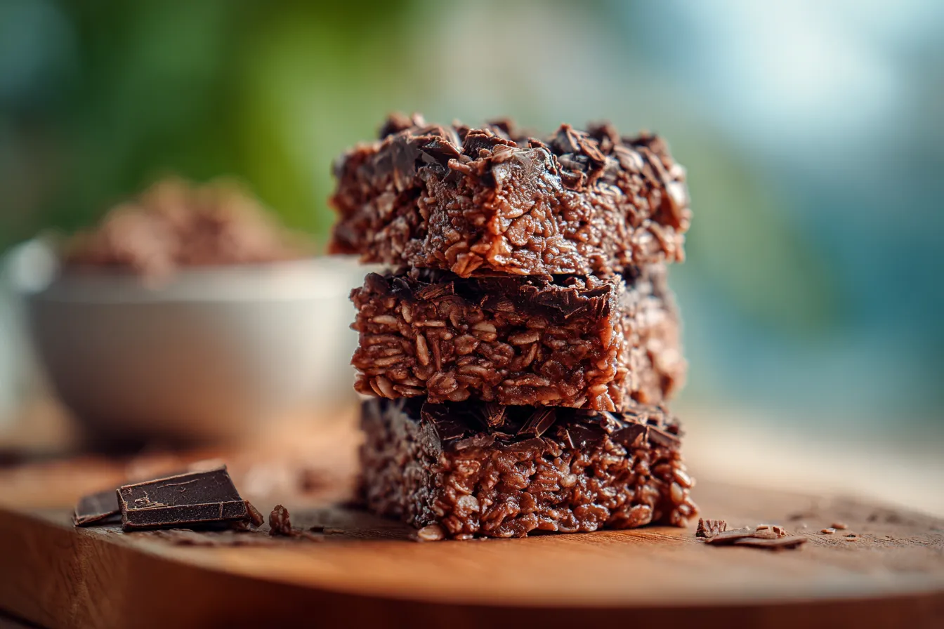 No-Bake Chocolate Oatmeal Bars