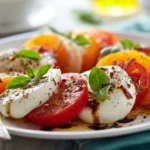 Peach Tomato Caprese Salad Recipe