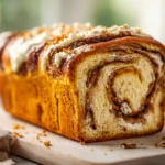 Pumpkin Cream Cheese Swirl Bread
