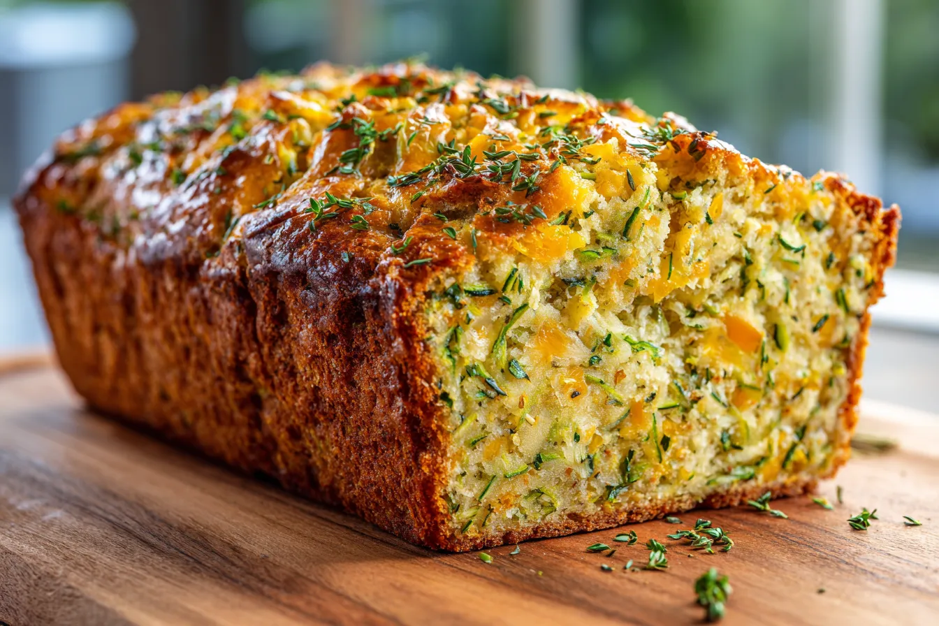Irresistible Savory Zucchini Bread with Cheddar Herbs Recipe 4 Savory Zucchini Bread with upscaled 688108a6a2a9d