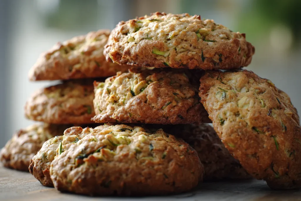 Sticky Oaty Zucchini Cookies