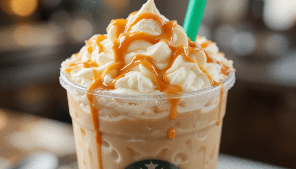 Venti Iced White Mocha Sweet Cream Foam Extra Caramel Drizzle 3 2 Venti Iced White Mocha Sweet Cream Foam Extra Caramel Drizzle