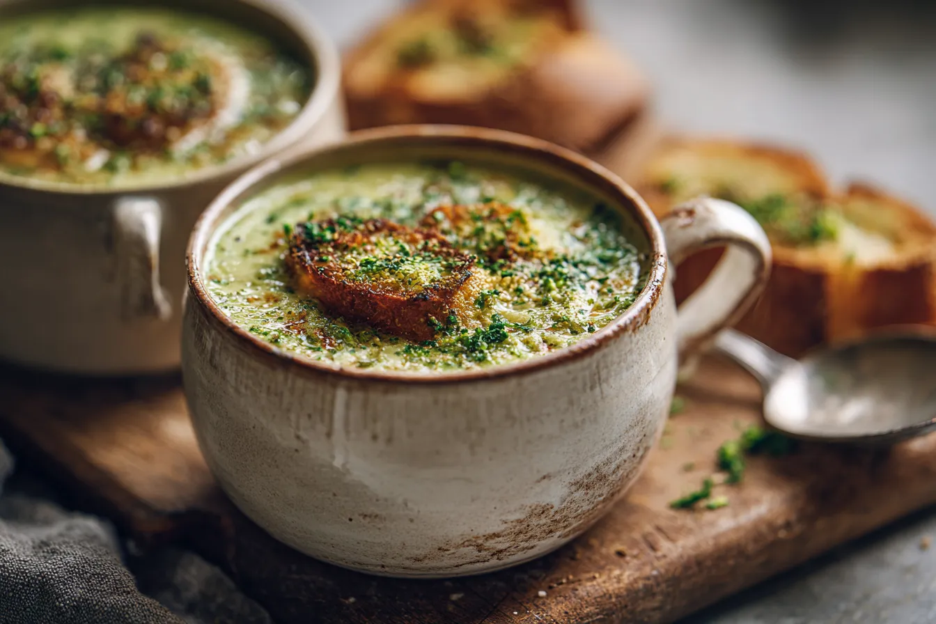A Healthier Take- Broccoli Cheddar Soup