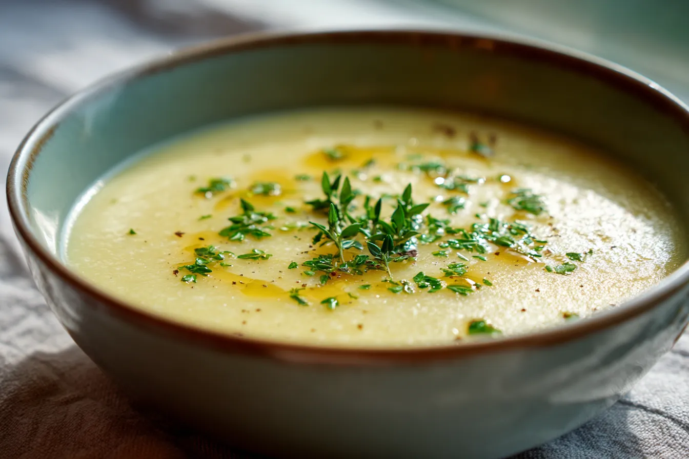 Cheddar Garlic Herb Potato Soup | Cozy & Creamy Comfort Food