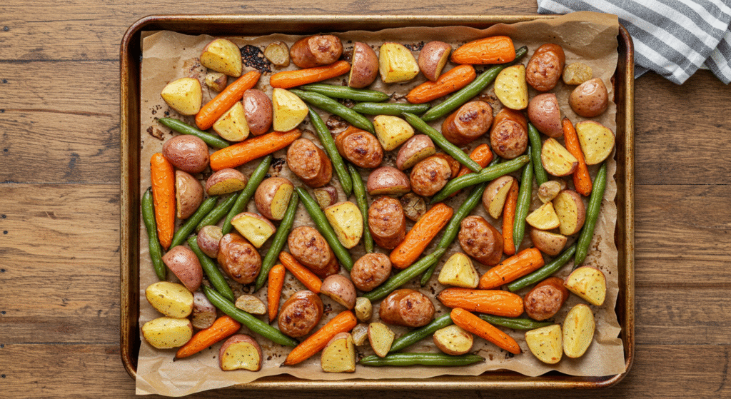 Chicken Apple Sausage Sheet Pan Dinner – A Flavorful One-Pan Wonder 2 Chicken Apple Sausage Sheet Pan Dinner