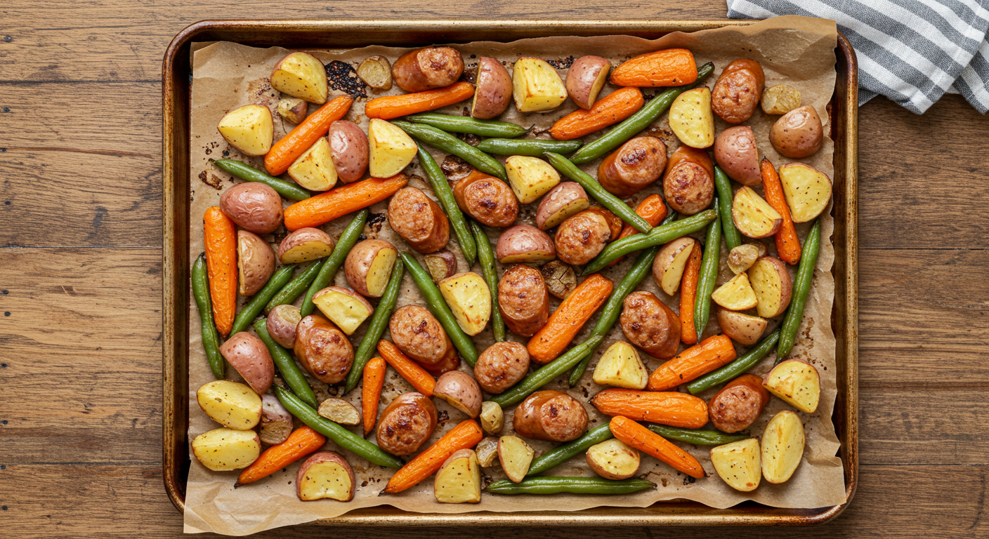 Chicken Apple Sausage Sheet Pan Dinner – A Flavorful One-Pan Wonder 1 Chicken Apple Sausage Sheet Pan Dinner