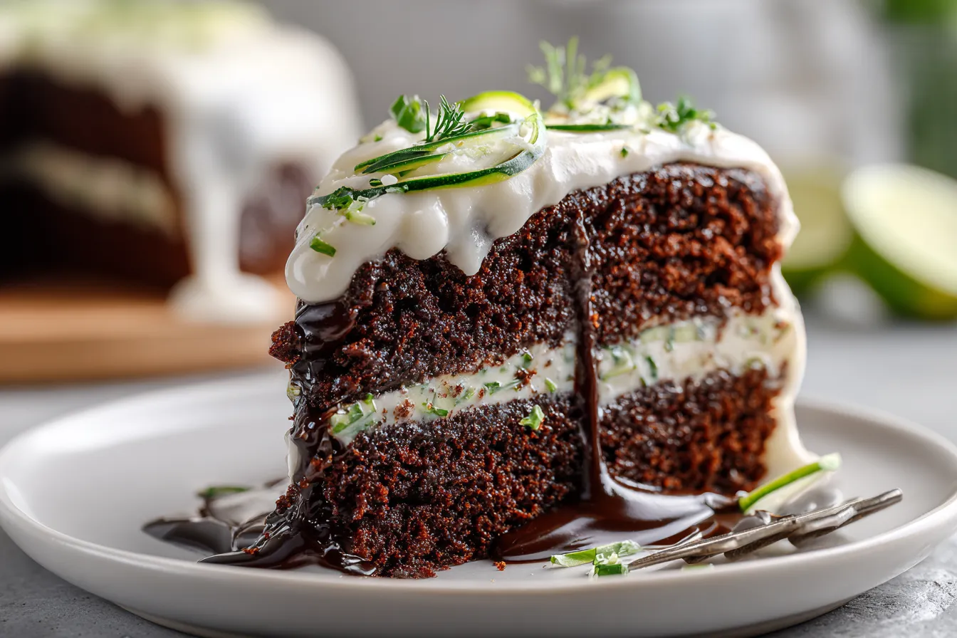 Chocolate Zucchini Cake with Cream Cheese Frosting