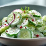Delicious Creamy Cucumber Salad Refreshing Easy Recipe 5 Creamy Cucumber Salad