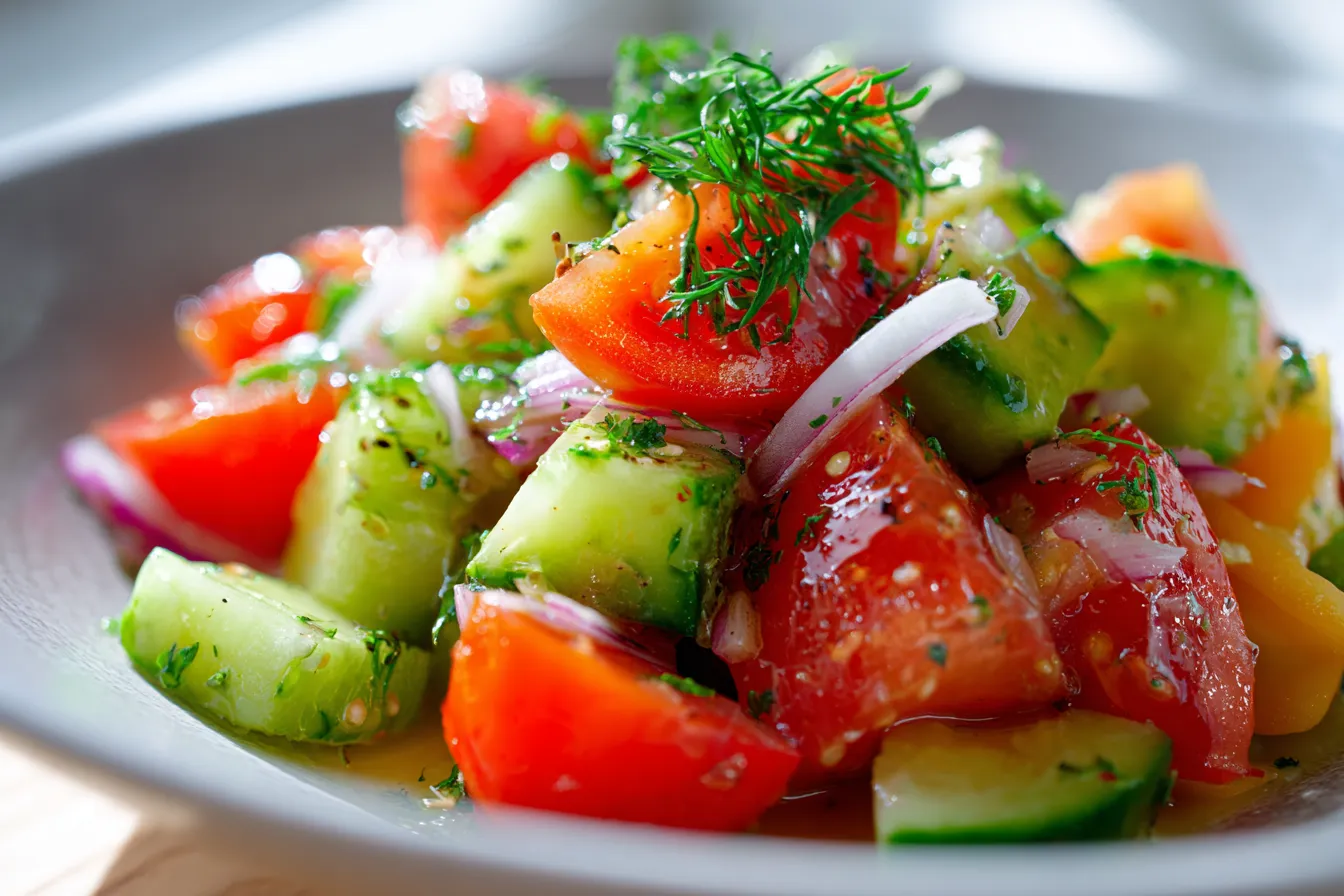 Cucumber Tomato Salad upscaled 689bba8ed7ee3