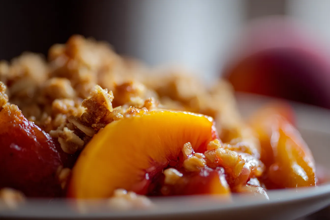 Deliciously Easy Peach Crisp Recipe Quick Simple Delight 4 Easy Peach Crisp upscaled 689360958d7a0