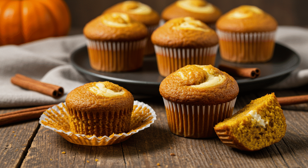 Pumpkin Cream Cheese Muffins That Actually Taste Like Fall 2 Pumpkin Cream Cheese Muffins