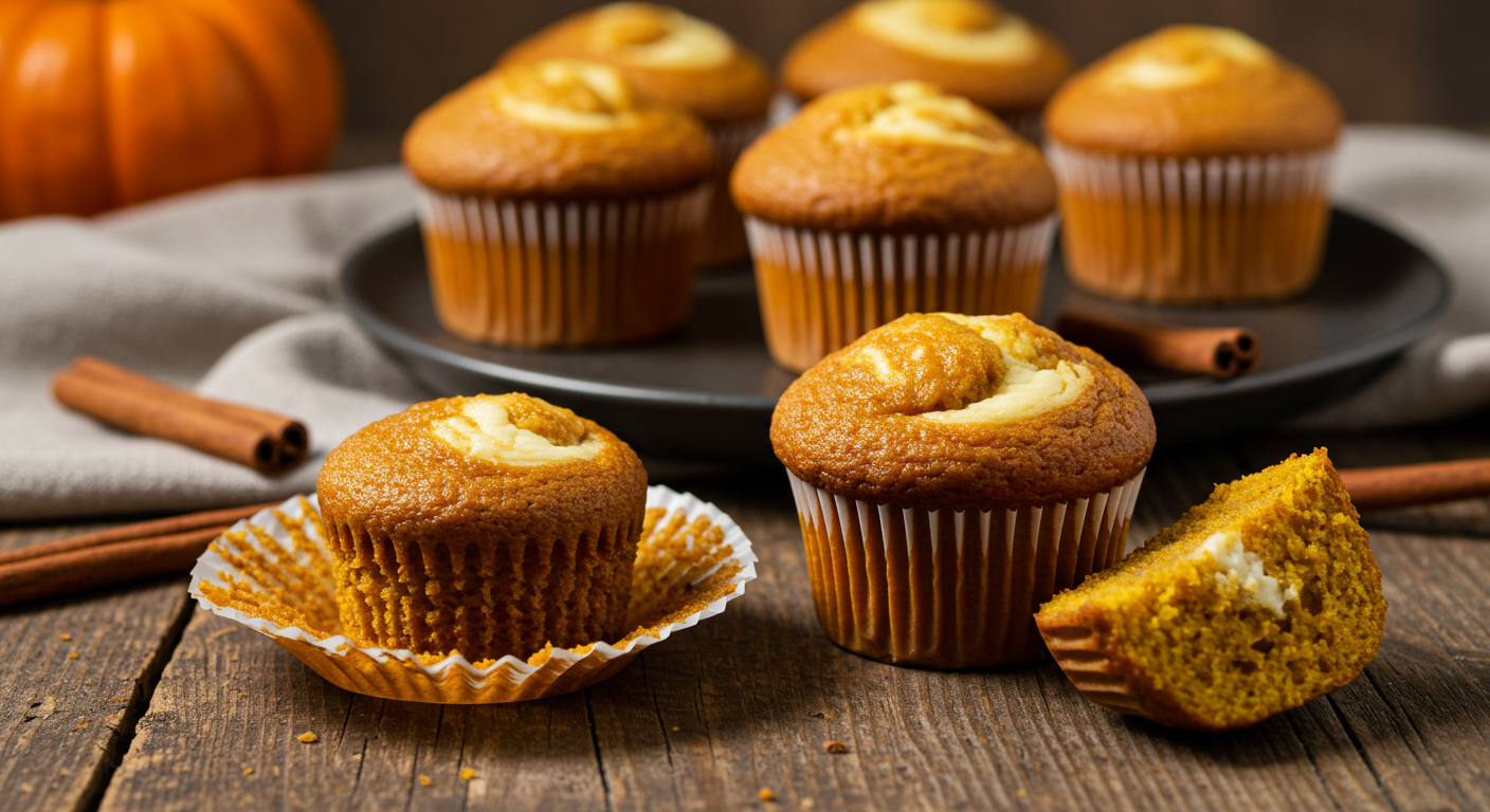 Pumpkin Cream Cheese Muffins That Actually Taste Like Fall 1 Pumpkin Cream Cheese Muffins