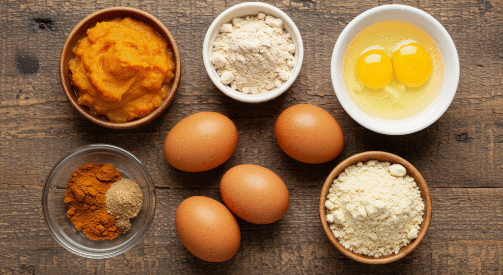 Ingredients - Protein Pumpkin Bread