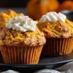 Moist Pumpkin Cream Cheese Muffins