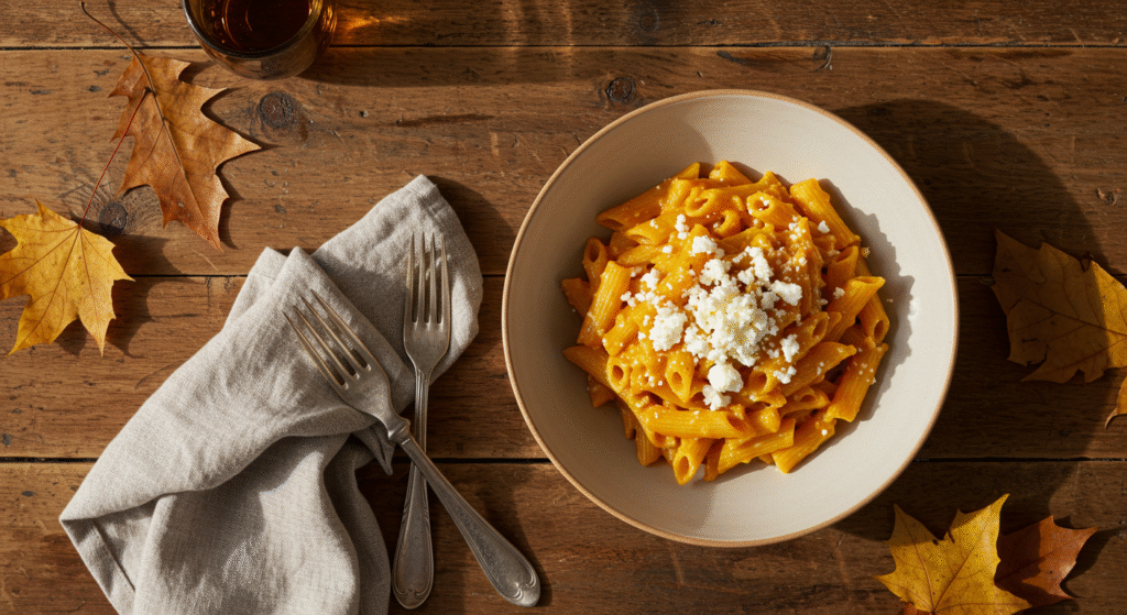 Pumpkin Pasta with Feta: A Cozy, Creamy Comfort Classic 2 Pumpkin Pasta with Feta