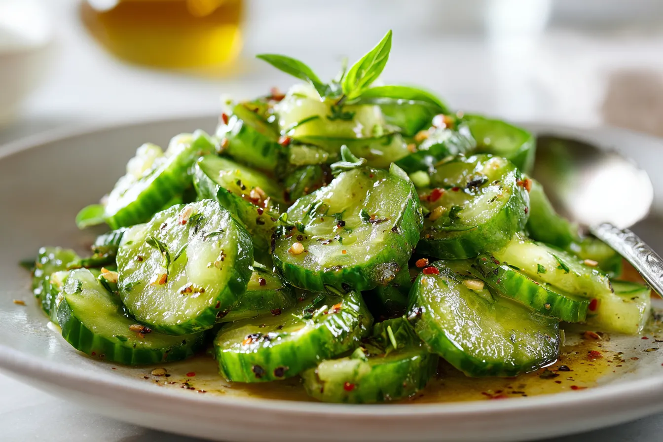 Delicious Smashed Cucumber Salad Refreshing Easy Recipe 4 Smashed Cucumber Salad upscaled 68937cf24c7b4
