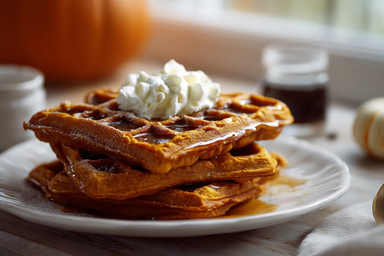 Irresistible Pumpkin Waffles The Ultimate Fall Recipe 3 The Best Pumpkin Waffles upscaled 68a671ae33896