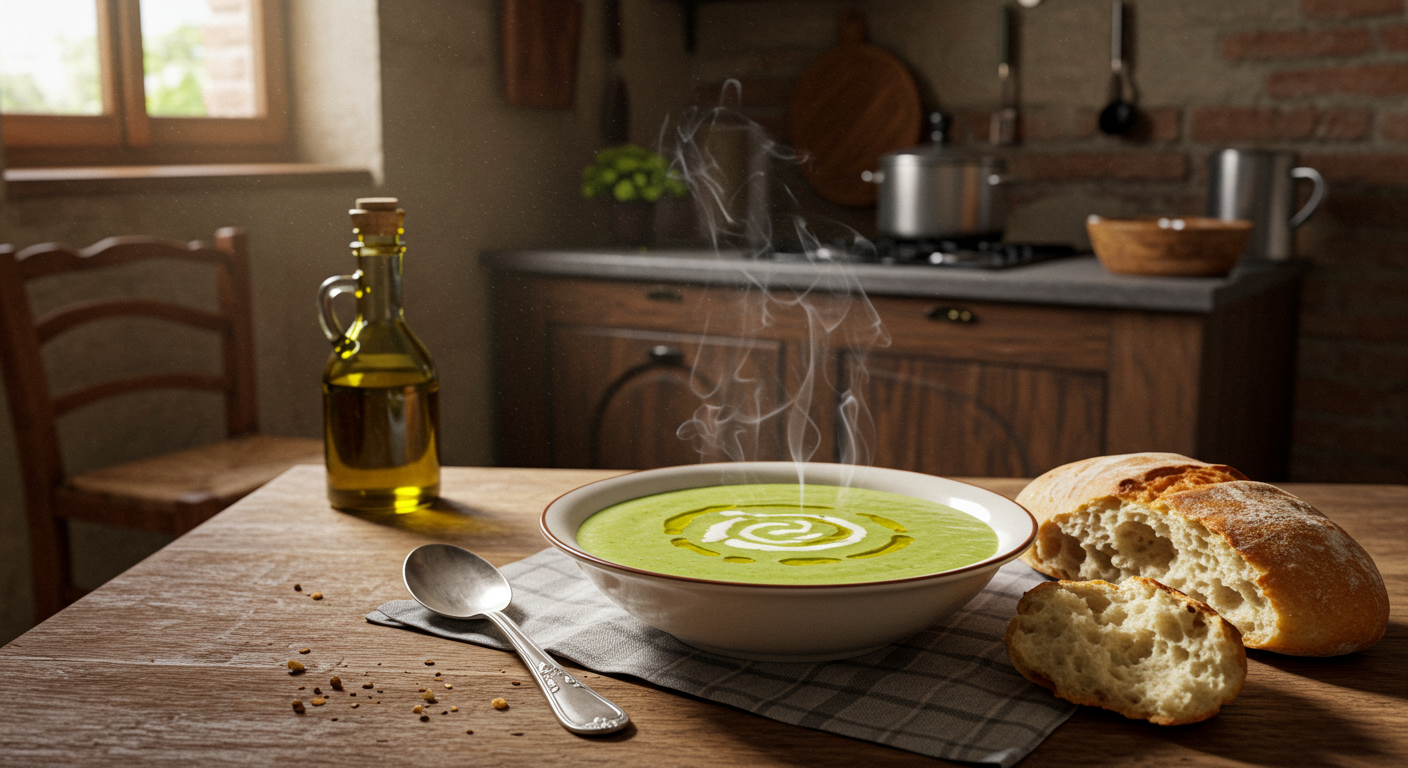 Cream-Free Italian Broccoli Soup Recipe That’s Light and Flavorful 1 Cream-Free Italian Broccoli Soup in rustic kitchen