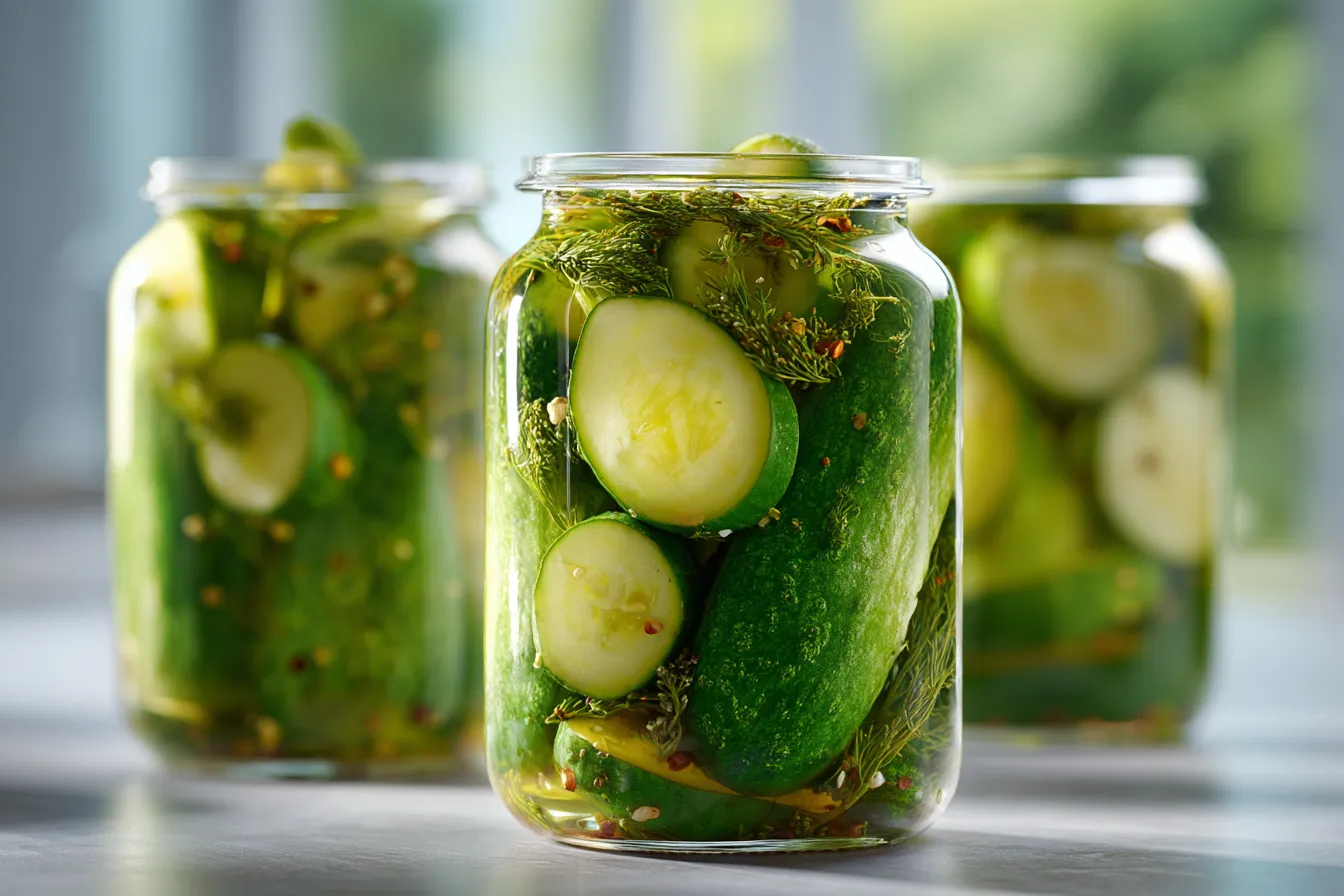 Delicious Ick Pickled Cucumbers Quick Refrigerator Pickles 4 ick Pickled Cucumbers upscaled 689d36017efc3