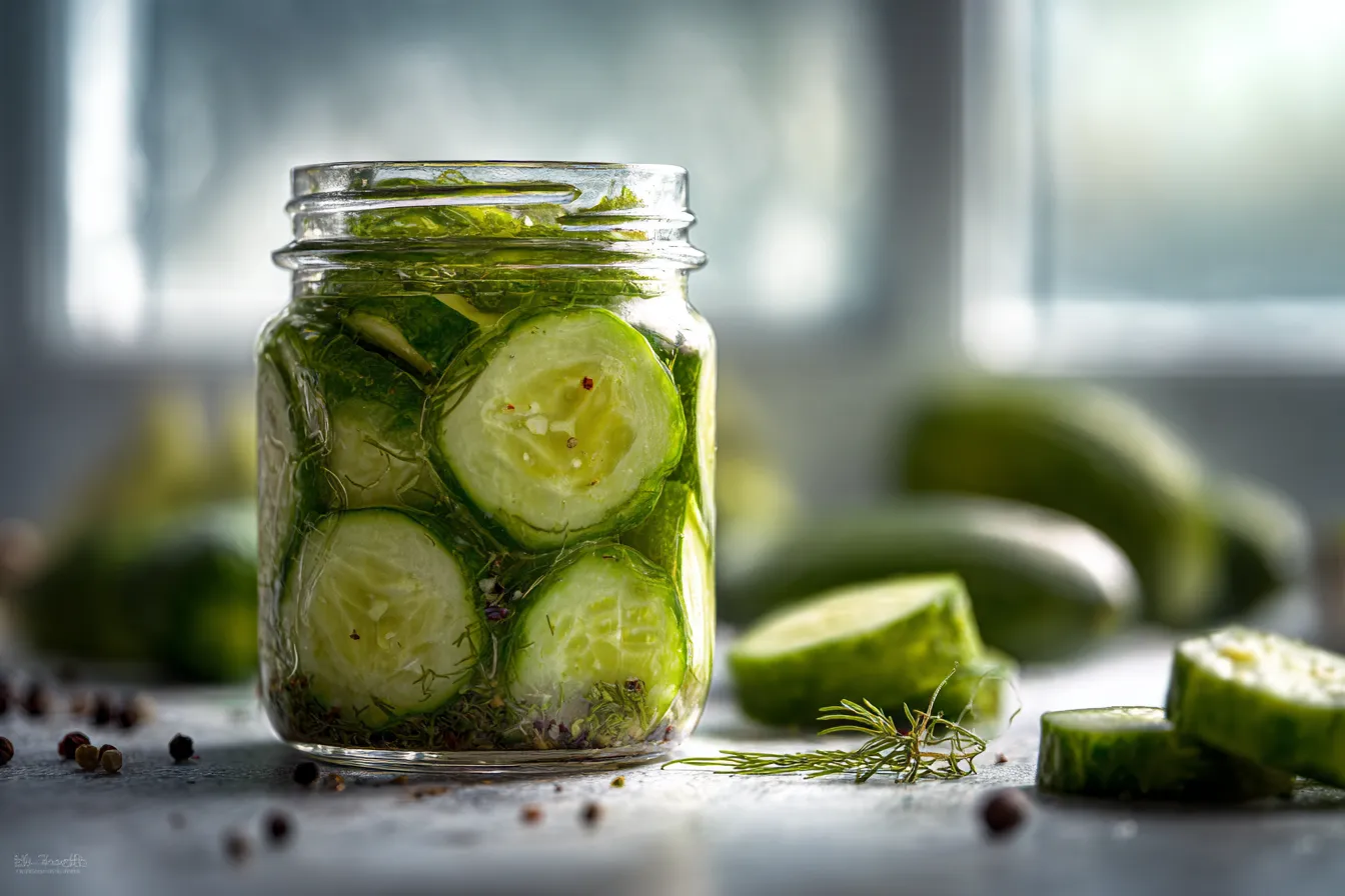 Delicious Ick Pickled Cucumbers Quick Refrigerator Pickles 1 ick Pickled Cucumbers - Refrigerator Pickles