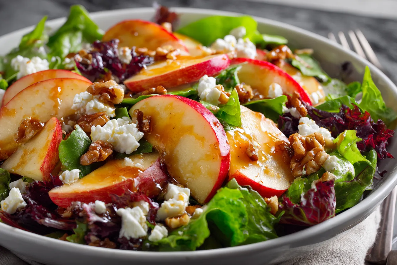 Delicious Autumn Harvest Honeycrisp Apple Feta Salad Recipe Autumn Harvest Honeycrisp Apple and Feta Salad