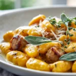 Indulgent Creamy Butternut Squash Gnocchi Sausage Recipe 5 Creamy Butternut Squash Gnocchi with Sausage Recipe