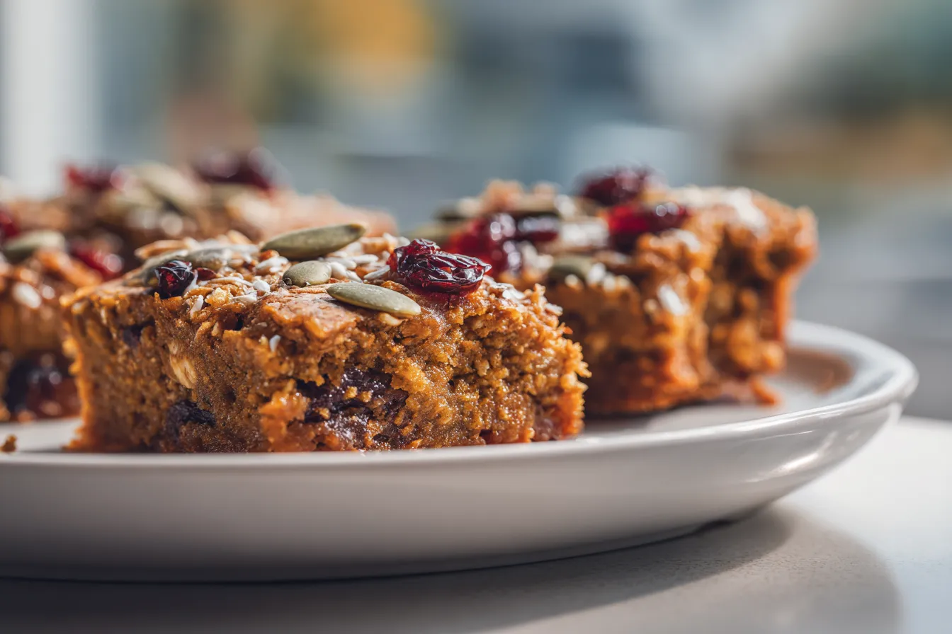 Healthy Pumpkin Oatmeal Bars upscaled 68b9567a78c40