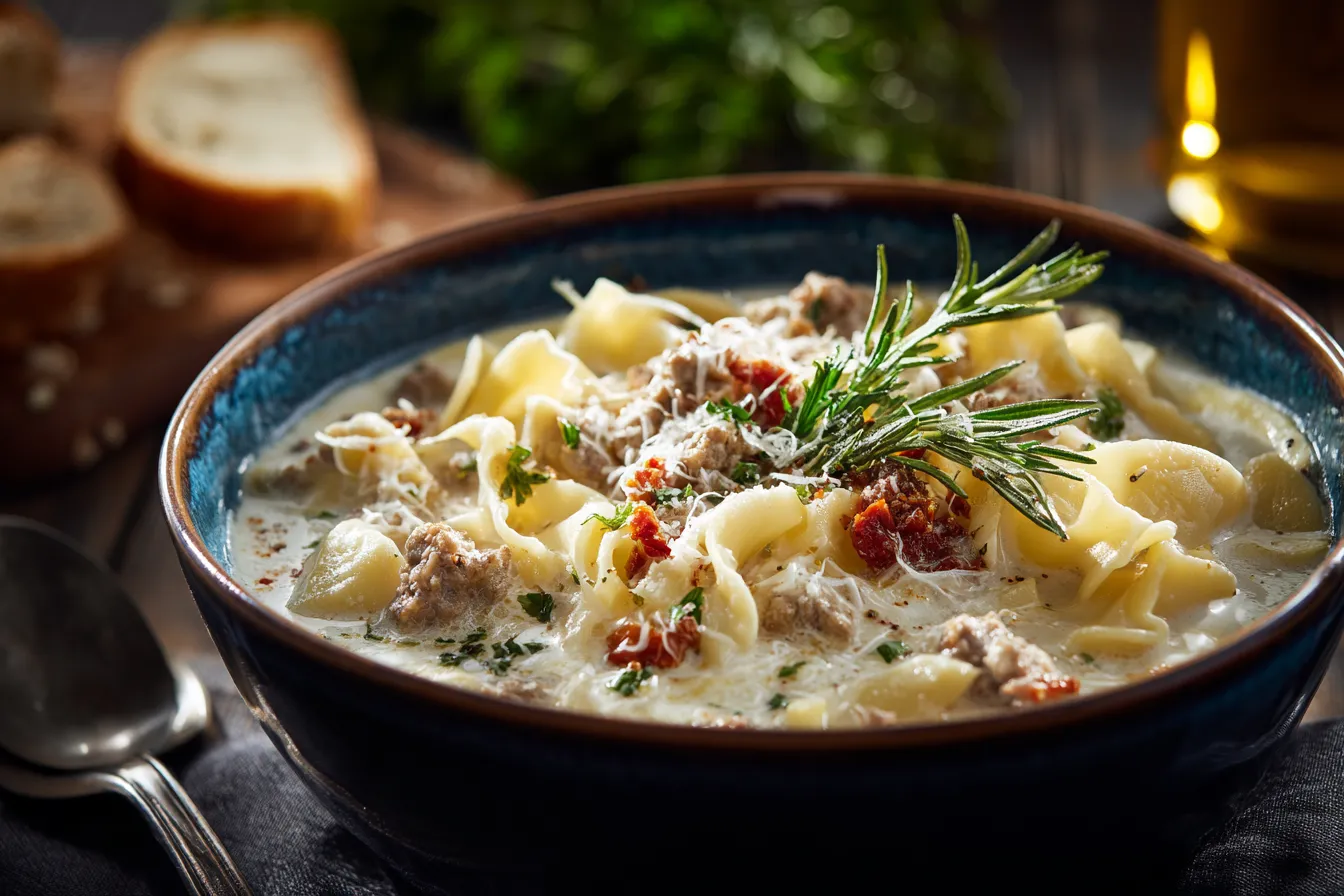 Decadent White Lasagna Soup A Cozy Twist on Tradition 2 Hearty White Lasagna Soup upscaled 68c348bb5e3af