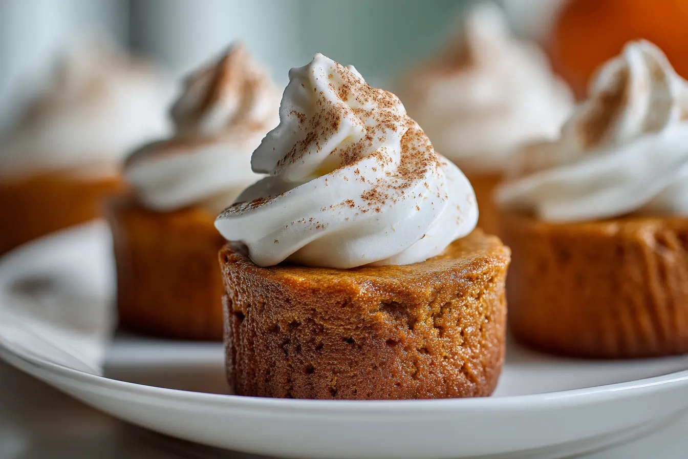 Incredible No Crust Mini Pumpkin Pie Cupcakes Recipe